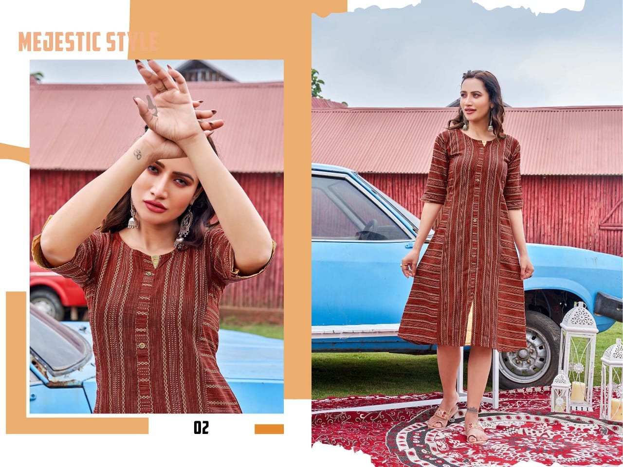 Smita By Kinti 01-08 Printed Kurtis Catalog